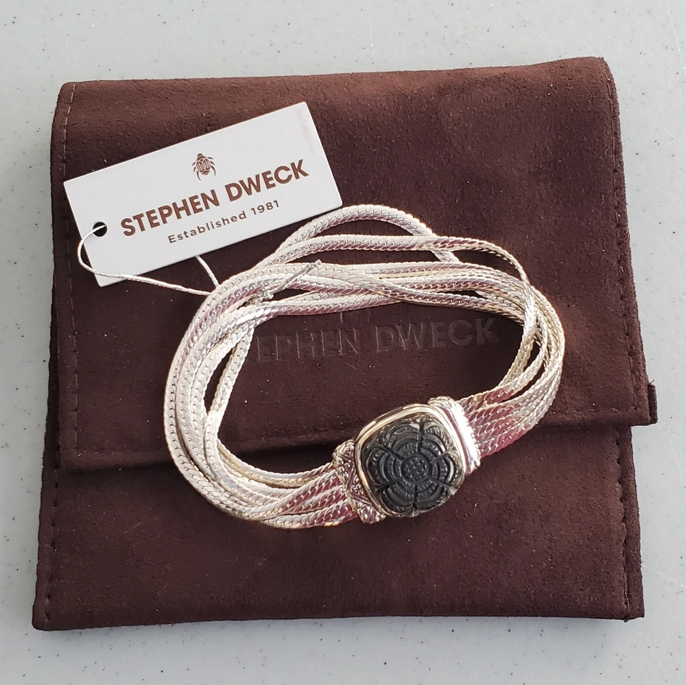 Stephen Dweck Sterling Silver & MOP Bracelet NWT